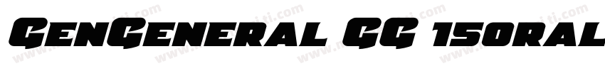 GenGeneral GG 150ral字体转换